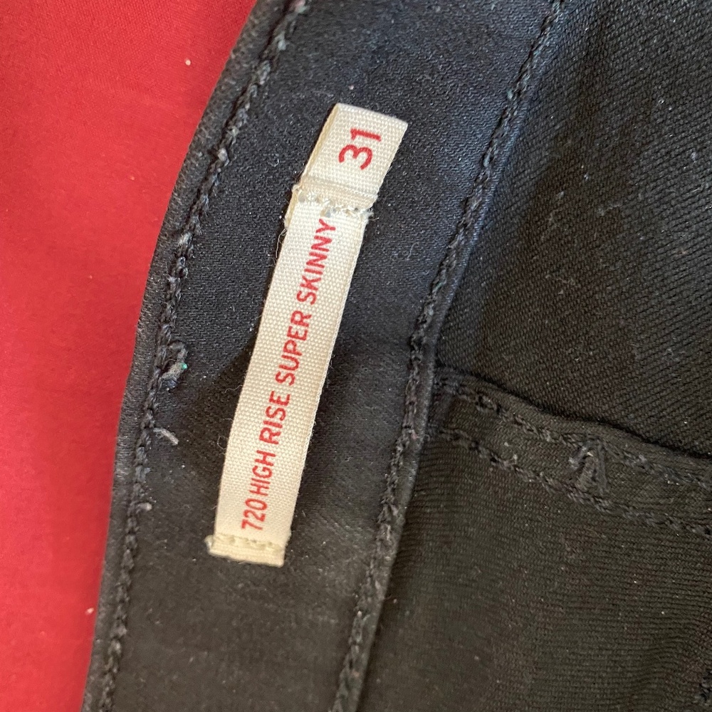 Levi’s high rise super skinny jeans